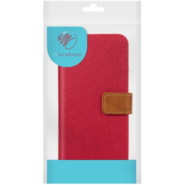 imoshion Luxuriöse Canvas-Klapphülle Samsung Galaxy S10 - Rot
