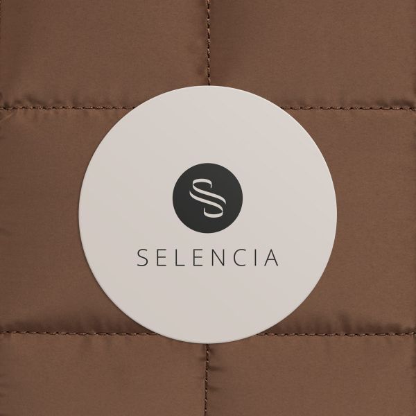 Selencia Puffy Laptop Hülle 15-16 Zoll - Laptop Sleeve - Mocha Brown