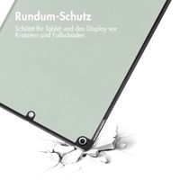 imoshion Trifold Klapphülle Apple iPad 9 (2021) 10.2 Zoll / iPad 8 (2020) 10.2 Zoll / iPad 7 (2019) 10.2 Zoll - Hellgrün