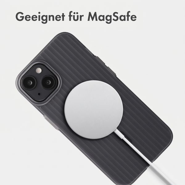 Accezz Lite Backcover mit MagSafe | Fluted | Apple iPhone 14 - Grau