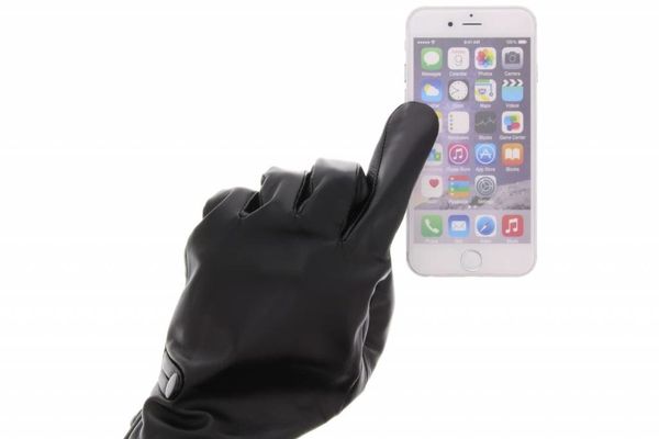 imoshion Touchscreen-Handschuhe aus echtem Leder - Größe L
