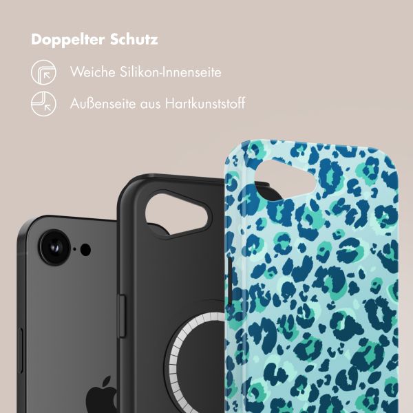 Selencia Vivid Rückabdeckung mit MagSafe Apple iPhone 16e - Wild Spots Light Blue