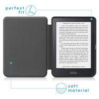 imoshion Design Slim Soft Case Sleepcover für das Kobo Clara 2E / Tolino Shine 4 - Black Marble