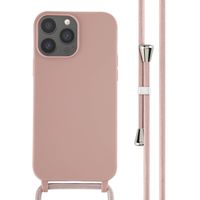 imoshion Silikonhülle mit Band für das iPhone 13 Pro Max - Sand Pink