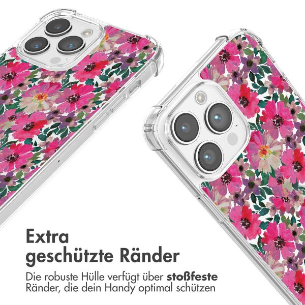 imoshion Design Hülle mit Band Apple iPhone 14 Pro Max - Flower Water