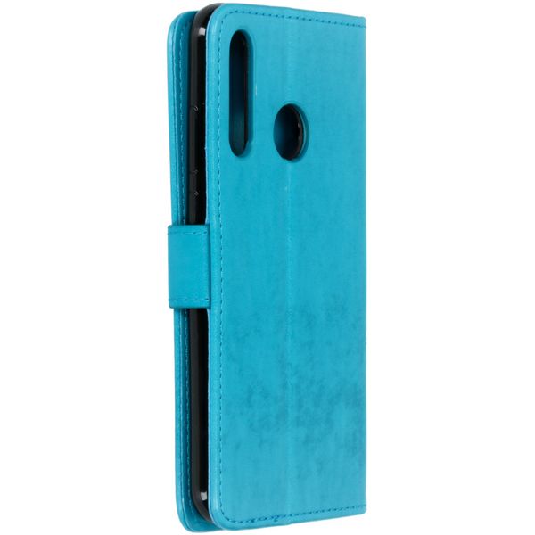 Kleeblumen Klapphülle Türkis Klapphülle Huawei P Smart Plus (2019)