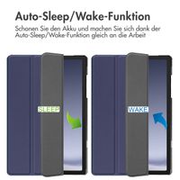 imoshion Trifold Klapphülle Samsung Galaxy Tab A9 Plus - Dunkelblau