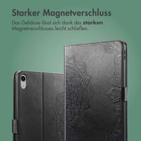 imoshion Mandala Klapphülle Apple iPad 11 (2025) 11 Zoll / iPad 10 (2022) 10.9 Zoll - Schwarz