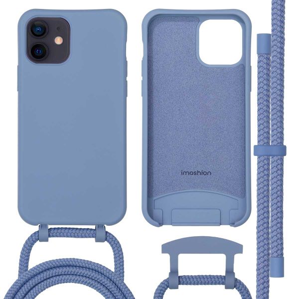 imoshion Color Backcover mit abnehmbarem Handykette und MagSafe Apple iPhone 12 (Pro) - Ash Blue