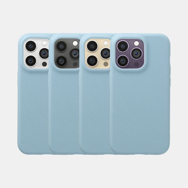 imoshion Texture Backcover Apple iPhone 14 Pro - Hellblau