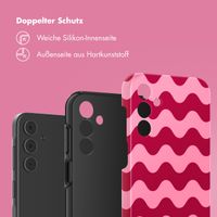 Selencia Vivid Tough Back Cover für das Samsung Galaxy A15 - Wave Vibes Lipstick