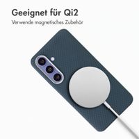 Accezz Mesh Backcover mit MagSafe Samsung Galaxy S25 / S24 - Dunkelblau