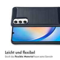 imoshion Brushed Back Cover für das Samsung Galaxy A34 (5G) - Dunkelblau