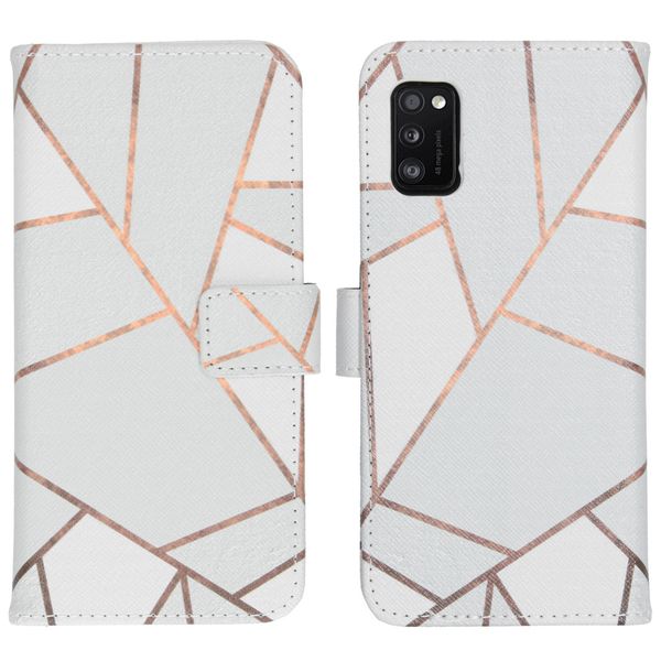 imoshion Design TPU Klapphülle Samsung Galaxy A41 - White Graphic