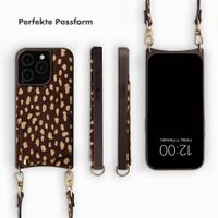 Selencia Nova Echtleder Backcover mit Kartenhalter Apple iPhone 15 Pro - Fawn Chic