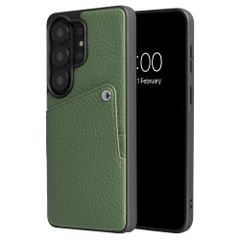 Selencia Riva Back Cover mit Kartenfach Samsung Galaxy S26 Ultra - Sage Green