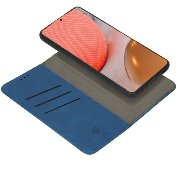 imoshion Entfernbare 2-1 Luxus Klapphülle Samsung Galaxy A72 - Dunkelblau