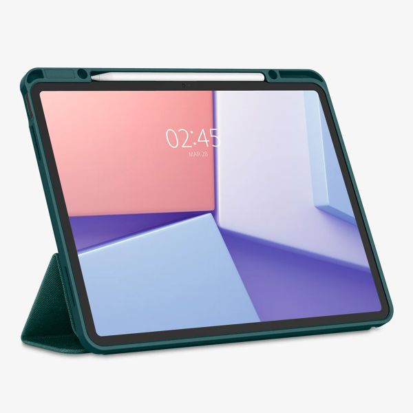 Spigen Urban Fit Klapphülle Apple iPad Air 13 Zoll (2025) M3 / (2024) M2 - Midnight Green