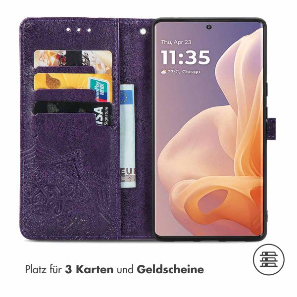 imoshion Mandala Klapphülle Motorola Moto G85 - Violett