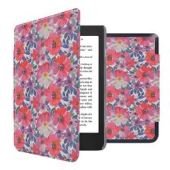 imoshion Design Slim Hard Case Klapphülle Kobo Nia - Flower Watercolor