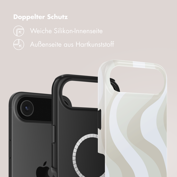 Selencia Vivid Rückabdeckung mit MagSafe Apple iPhone Air - Desert Waves Beige