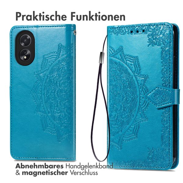 imoshion Mandala Klapphülle für das Oppo A18 / Oppo A38 - Türkis