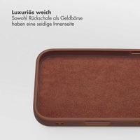 Selencia Olyn Abnehmbare Bookcase mit MagSafe Apple iPhone 17 - Braun