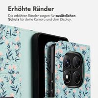 imoshion Design Klapphülle Xiaomi Redmi Note 14 Pro Plus (5G) - Blue Flowers