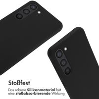 imoshion Silikonhülle mit Band für das Samsung Galaxy S23 - Schwarz