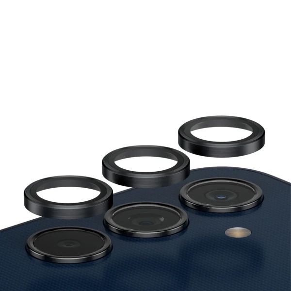 PanzerGlass Kameraprotektor Hoops Optic Rings für das Samsung Galaxy A25 (5G) - Black