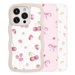 Holdit Print Pack für das Apple iPhone 14 Pro / 15 Pro / 16 Pro - Pink Breeze