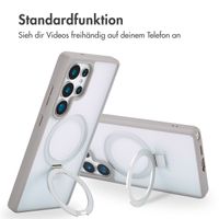 Accezz Ring Stand Backcover mit MagSafe Samsung Galaxy S25 Ultra - Grau