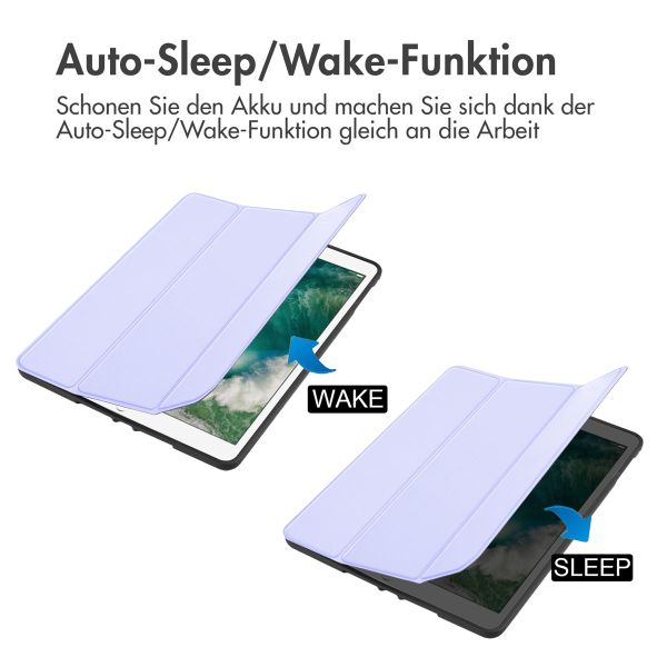 imoshion Trifold Klapphülle Apple iPad 6 (2018) 9.7 Zoll / iPad 5 (2017) 9.7 Zoll / Air 2 (2014)/Air 1 (2013) - Lila