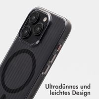 Accezz Lite Backcover mit MagSafe | Fluted | Apple iPhone 15 Pro - Schwarz