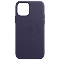Apple Leder-Case MagSafe für Apple iPhone 12 (Pro) - Deep Violet