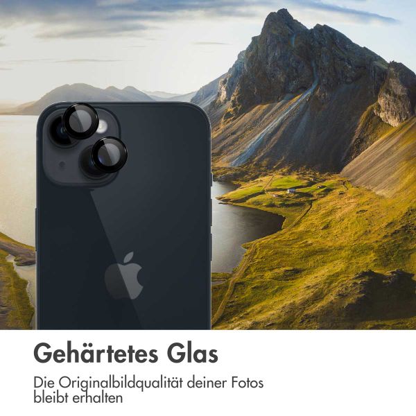 imoshion 2er-Pack Objektivschutz für Kamera für das Apple iPhone 15 / 15 Plus - Schwarz