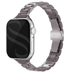Selencia Slim Stahlgliederarmband für das  Apple Watch Series 1 t/m 9 / SE (38/40/41 mm) | Series 10 / 11 (42 mm) - Silber