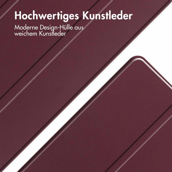 imoshion Trifold Klapphülle für das Samsung Galaxy Tab A9 Plus - Bordeaux