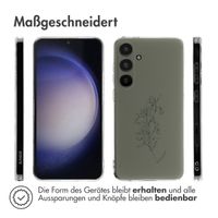 imoshion Design Hülle Samsung Galaxy S24 Plus - Floral Green