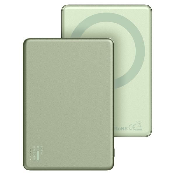 iDeal of Sweden Slim MagSafe Powerbank 5.000 mAh - Kabellose Powerbank - Sage Green