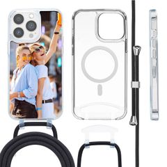 Gestalte deine eigene MagSafe Hülle mit abnehmbarem Band Apple iPhone 15 Pro Max - Transparent