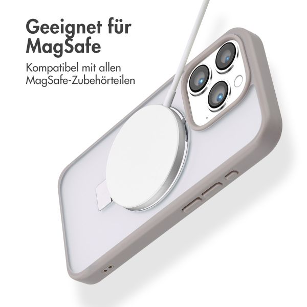 Accezz Ring Stand Backcover mit MagSafe Apple iPhone 15 Pro - Grau