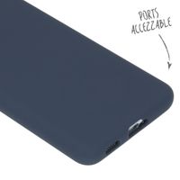 Accezz Liquid Silikoncase Samsung Galaxy S21 - Dunkelblau