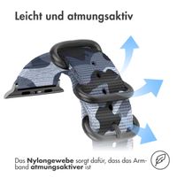 imoshion Robustes Nylonarmband für das  Apple Watch Series 1 - 9 / SE (38/40/41 mm) | Series 10 / 11 (42 mm) - Camouflage Grey