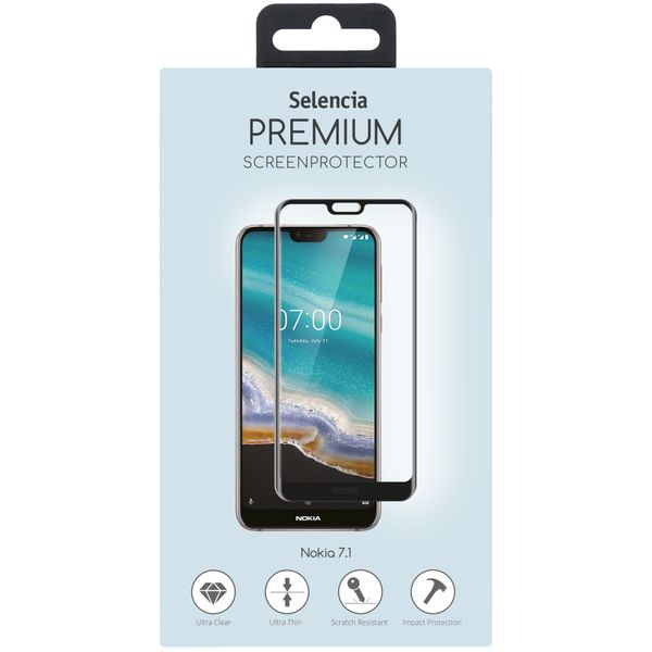 Selencia Premium Screen Protector aus gehärtetem Glas für das Nokia 7.1