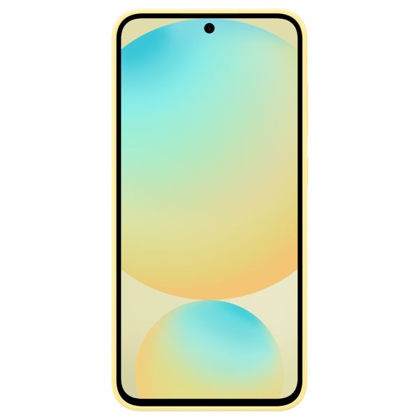 Samsung Original Silikon Cover Samsung Galaxy S24 FE - Gelb