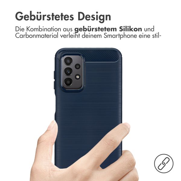 imoshion Brushed Back Cover für das Samsung Galaxy A23 (5G) - Dunkelblau