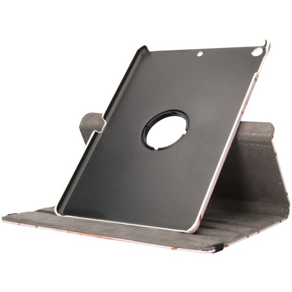 imoshion 360° drehbare Design Tablet Klapphülle Apple iPad 9 (2021) 10.2 Zoll / iPad 8 (2020) 10.2 Zoll / iPad 7 (2019) 10.2 Zoll - Pink Graphic