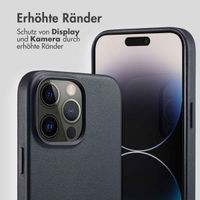 Accezz MagSafe Leather Backcover Apple iPhone 14 Pro Max - Onyx Black