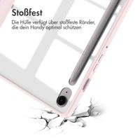 imoshion Trifold Hardcase Klapphülle Samsung Galaxy Tab S9 11.0 Zoll / Tab S10 FE / S9 FE 10.9 Zoll - Rosa